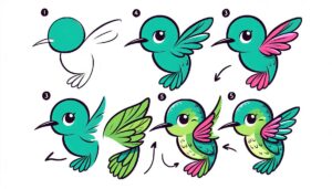 Read more about the article How to draw Hummingbird