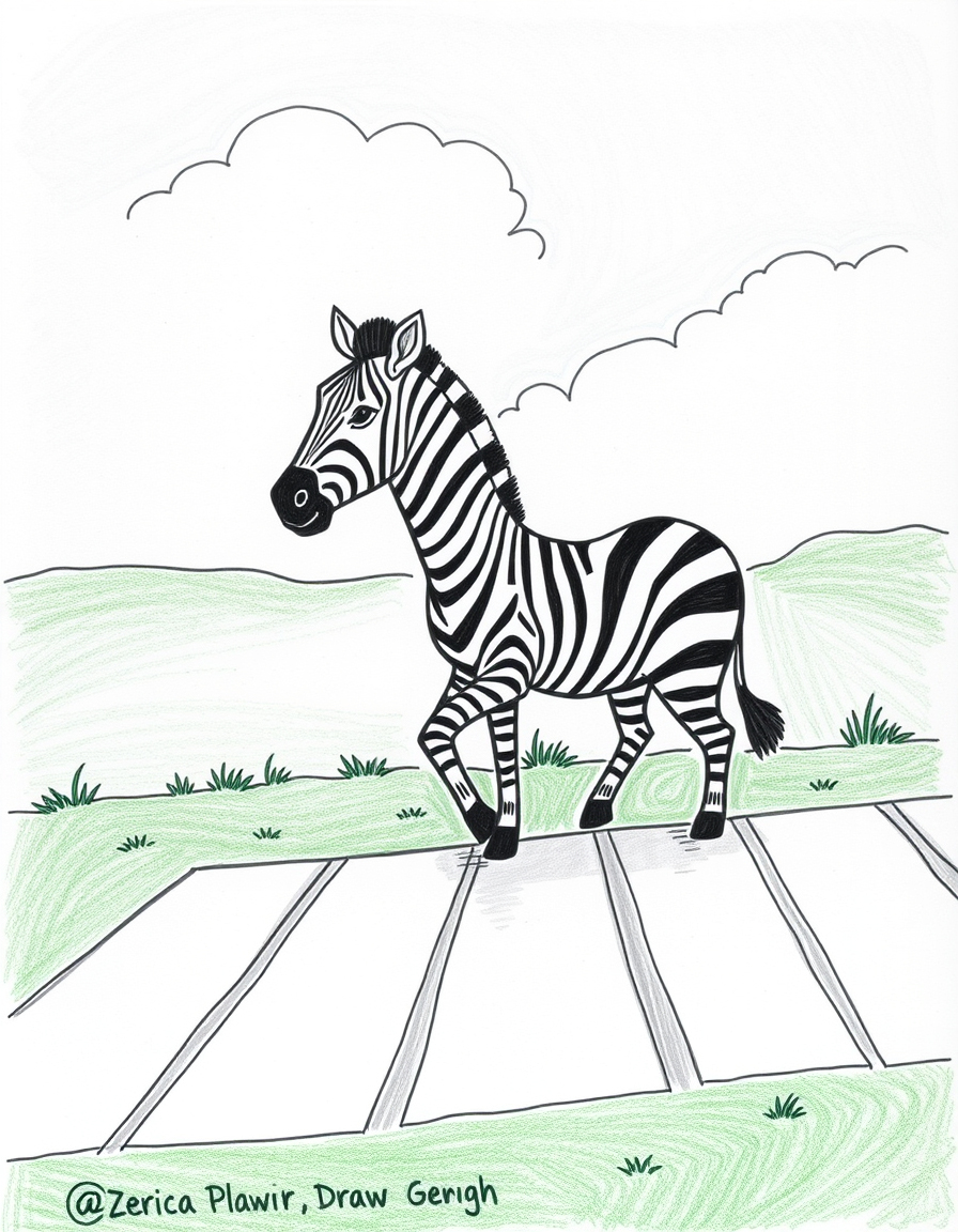 You are currently viewing How to draw Zebra Crossing : Easy 7 Step by step to drawing Zebra Crossing