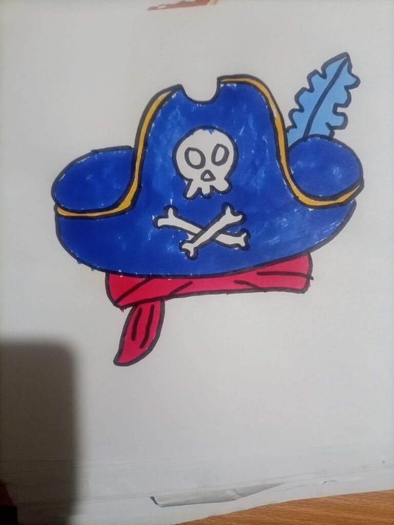 How to draw pirate hat