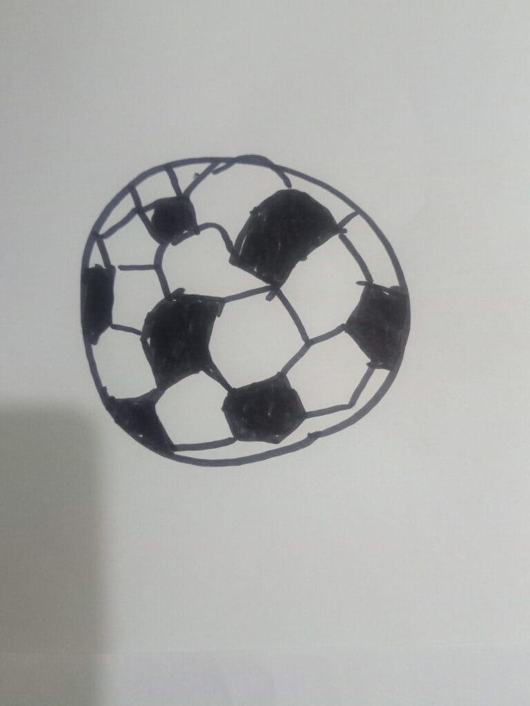 How to draw football