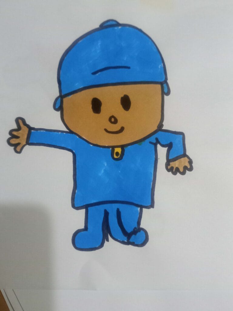 How to draw pocoyo