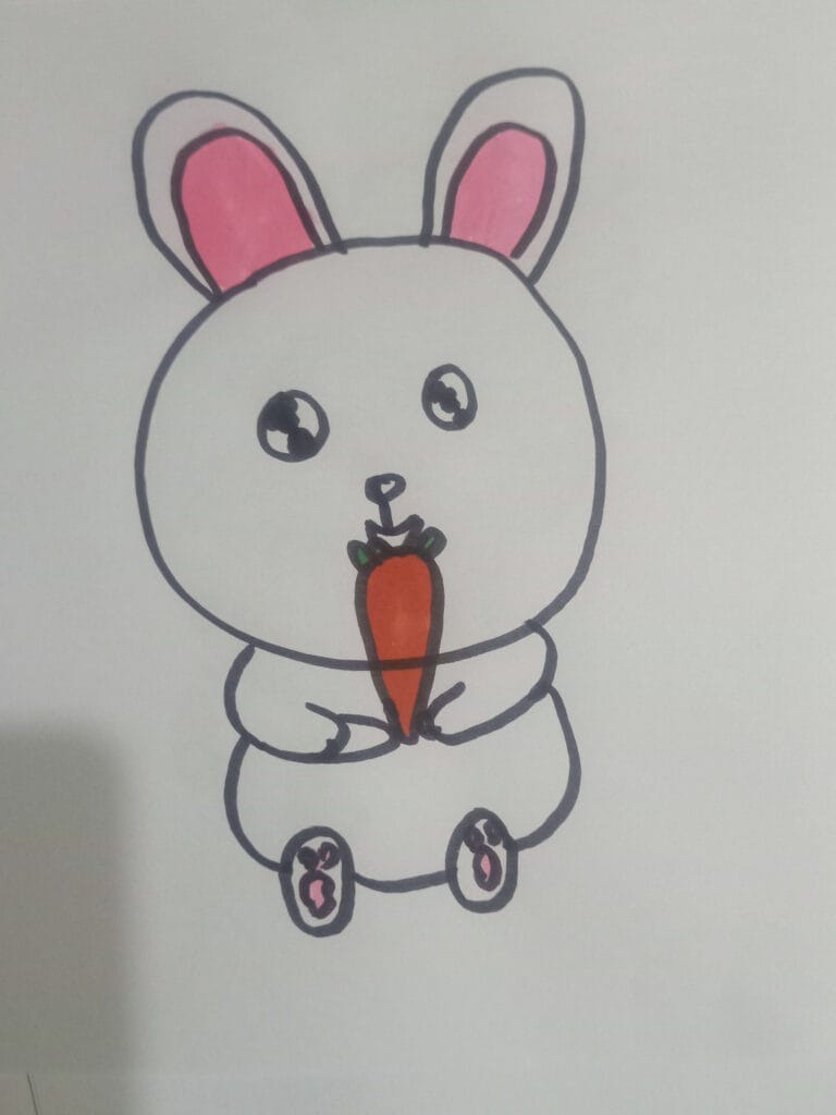 How to draw rabbit