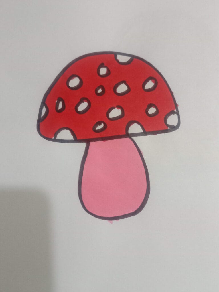 How to draw mushroom