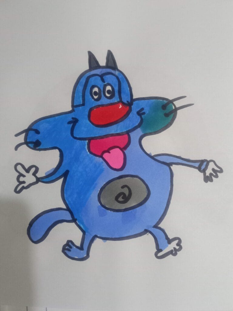 How to draw oggy