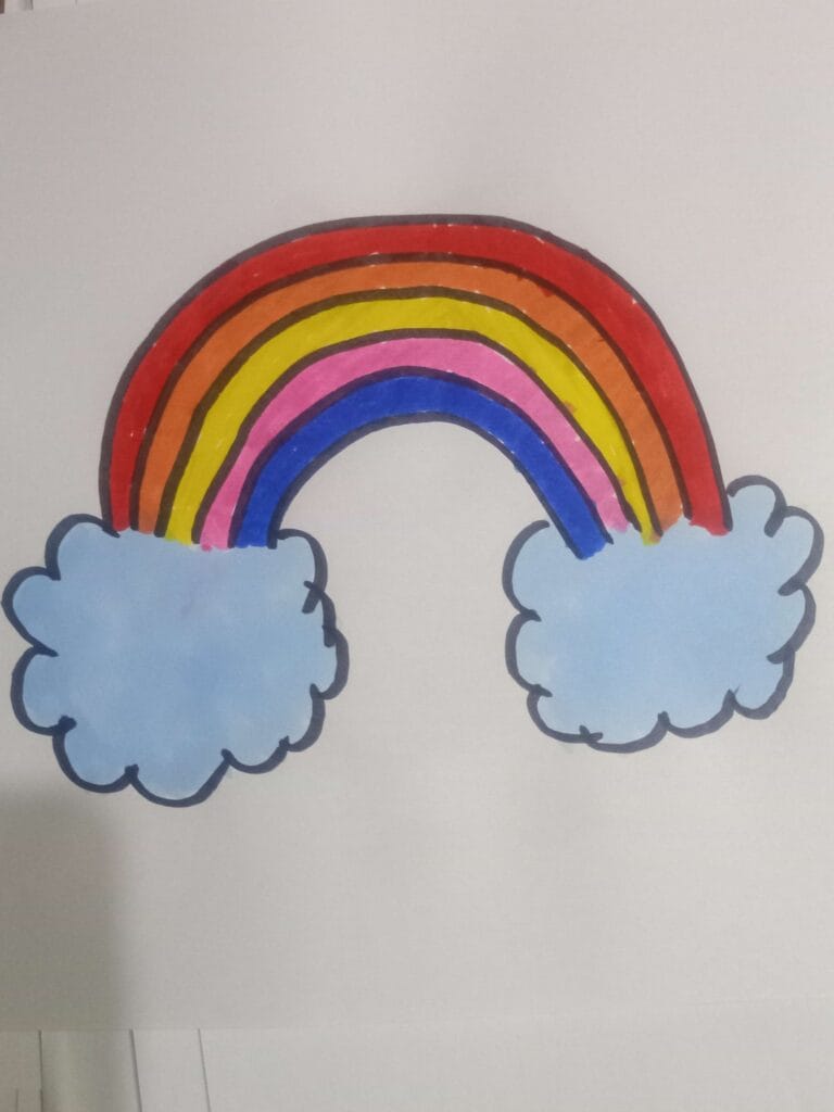 How to draw rainbow