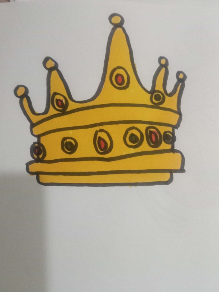 How to draw crown