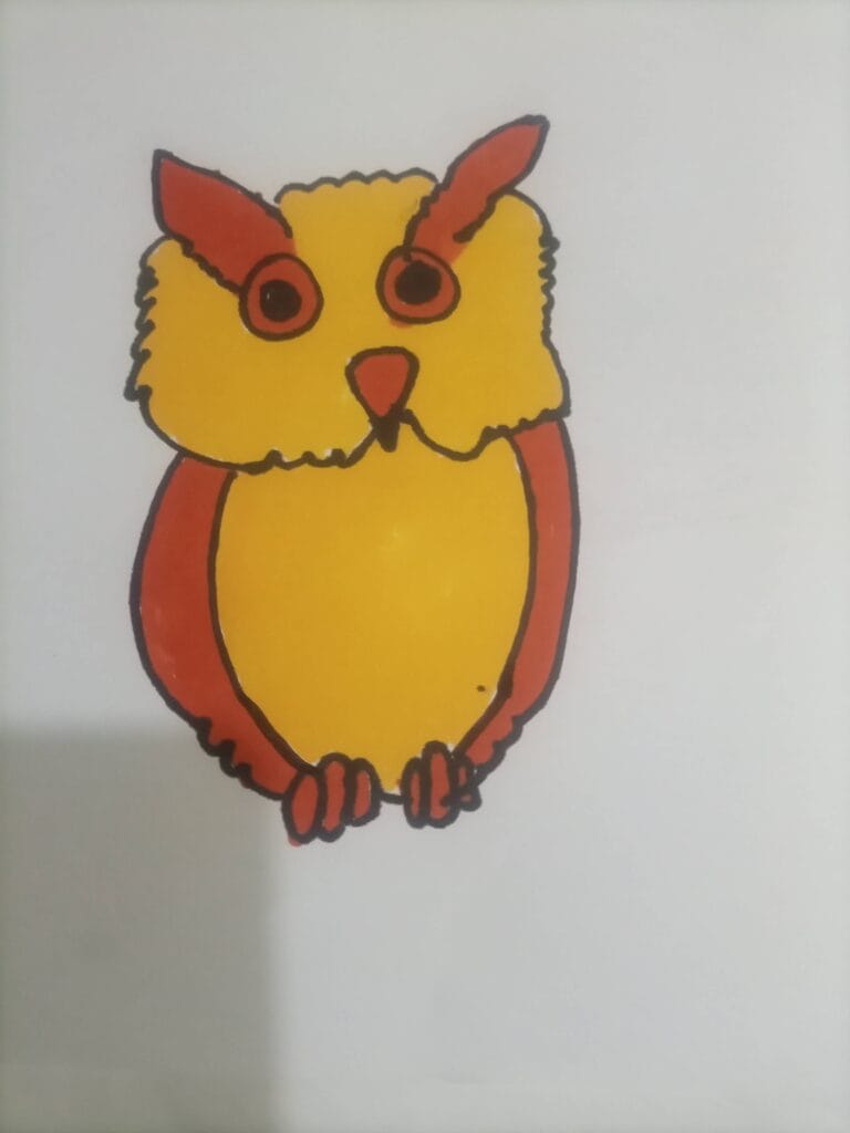 How to draw owl