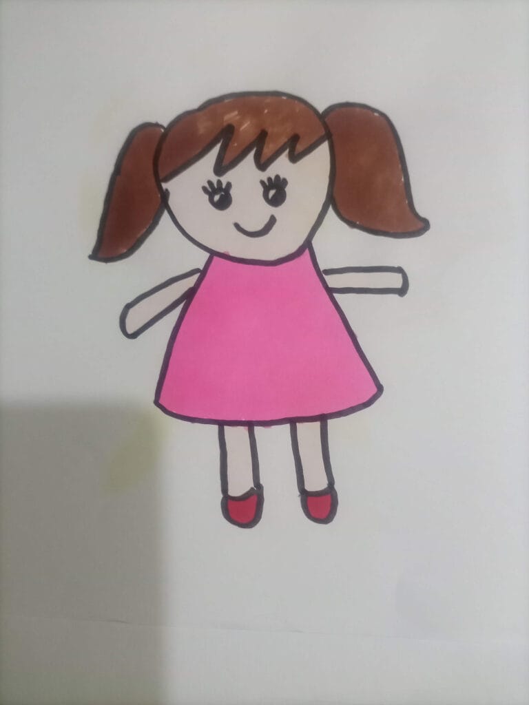 How to draw doll