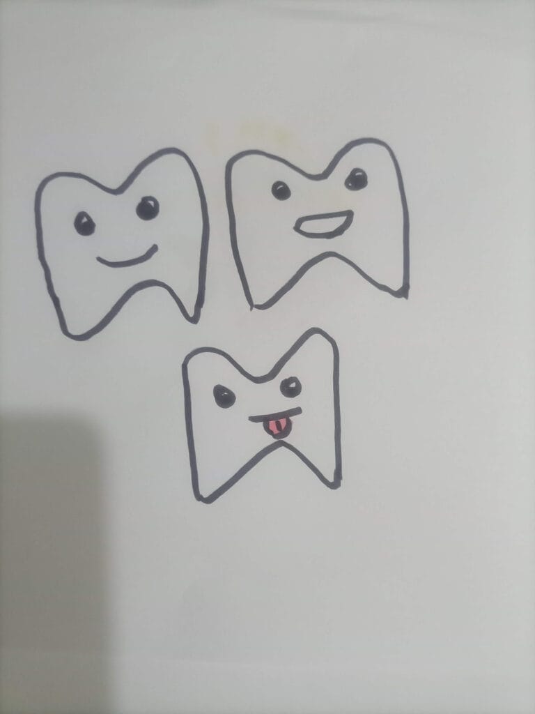 How to draw tooth