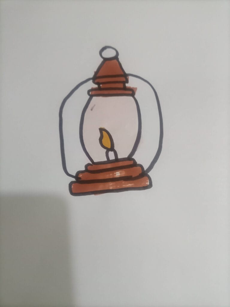 How to draw lantern