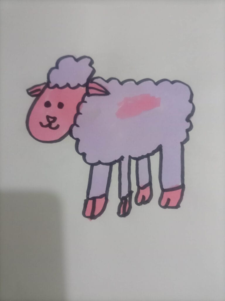 How to draw sheep