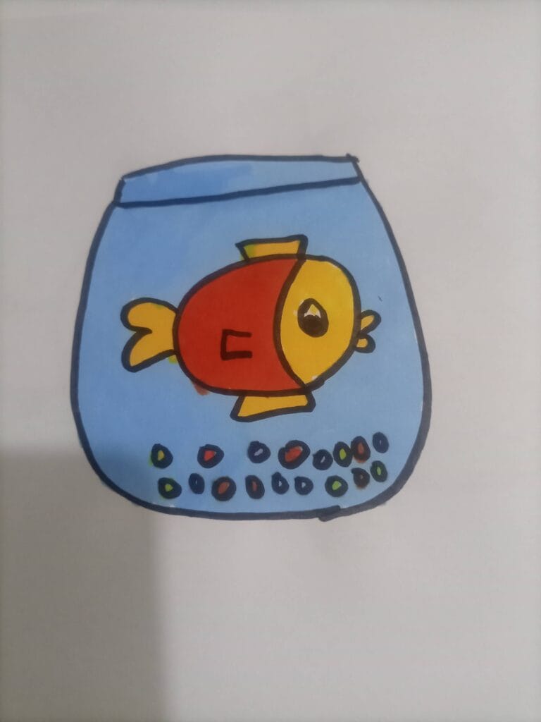 How to draw fish tank