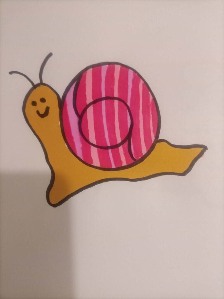How to draw snail