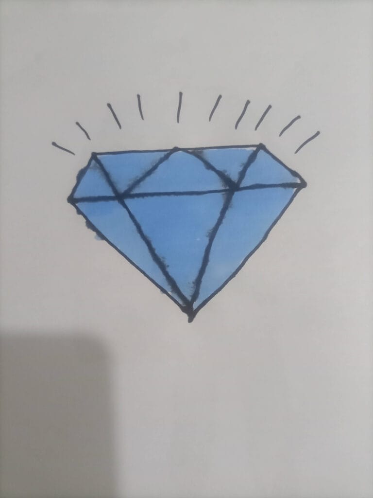 How to draw diamond