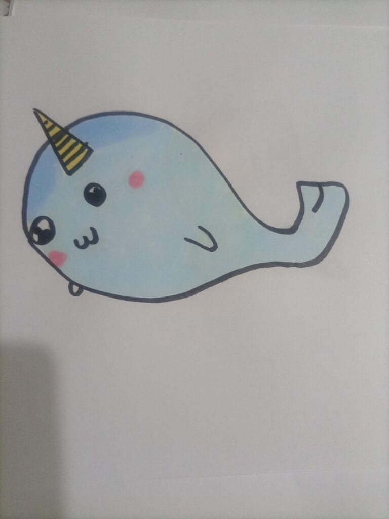 How to draw fish with crown
