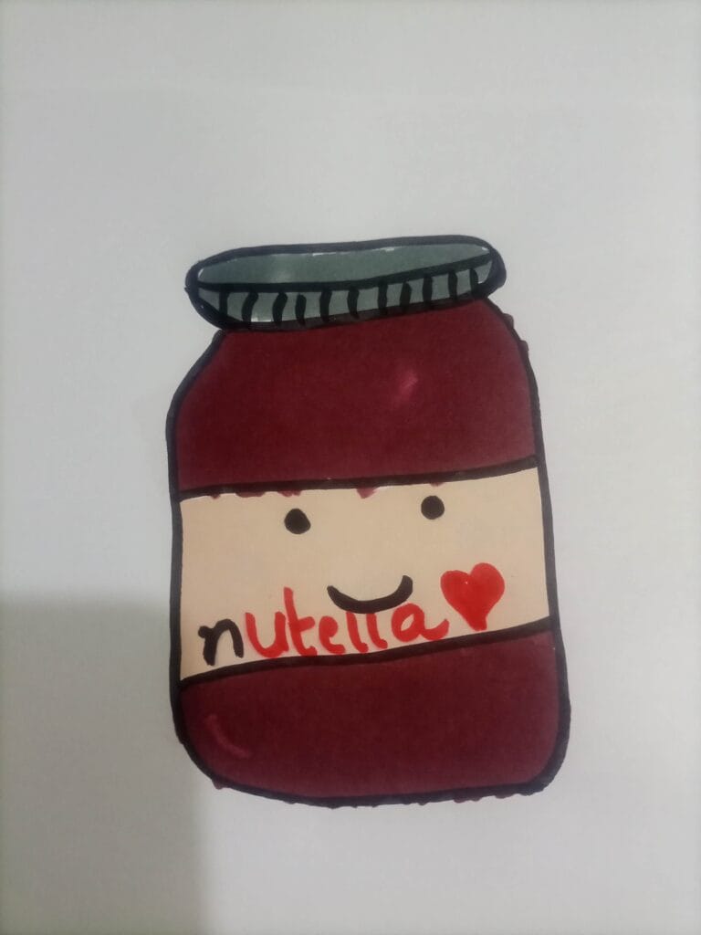 How to draw Nutella chocolate