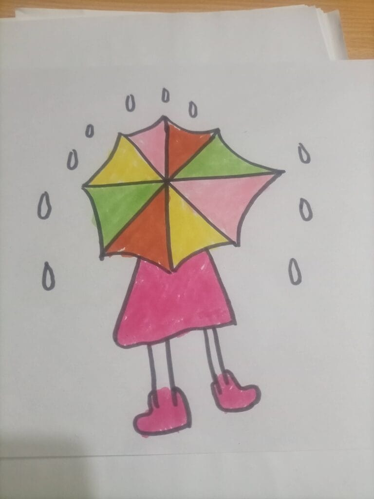 How to draw umbrella