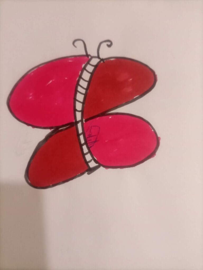 How to draw butterfly
