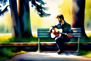 Guitar drawing