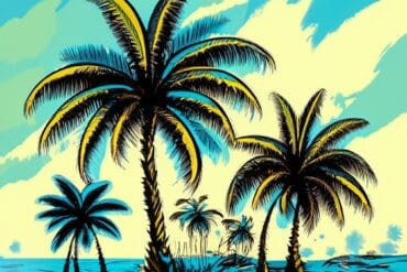 Palm tree drawing