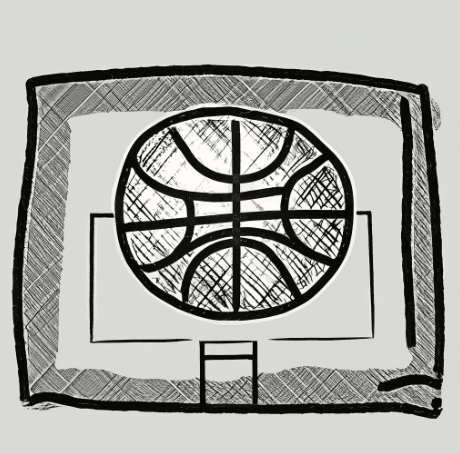 How to draw a basketball