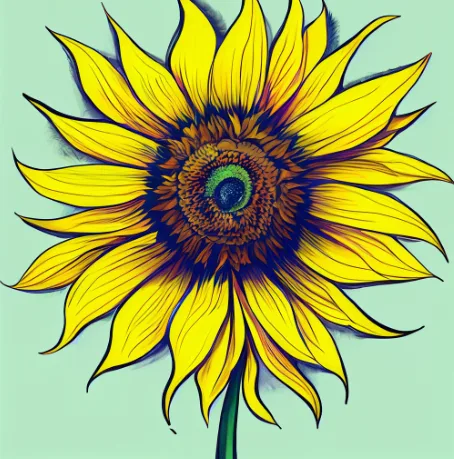 How to draw a sunflower how to draw a sunflower