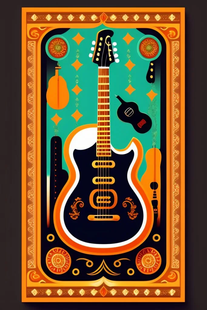 How to draw guitar How to draw guitars