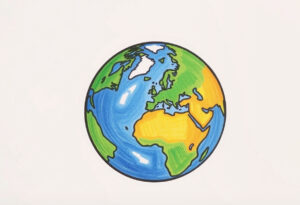 Read more about the article How to draw Earth: 7 Easy Step-by-step guide to Earth drawing