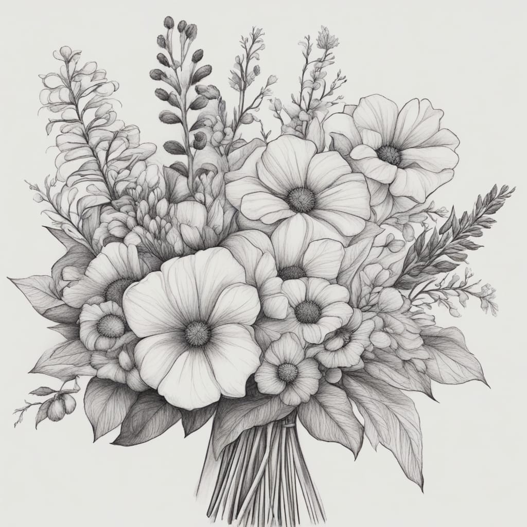 How To Draw A Bouquet Of Flowers Blossoming Beauty A Step by Step How To Draw A Bouquet Of Flowers Blossoming Beauty A Step by Step