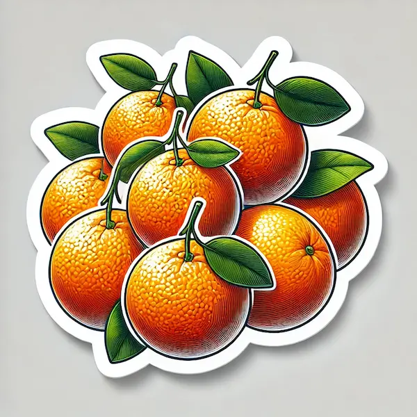 Draw Oranges Draw Oranges Sticker