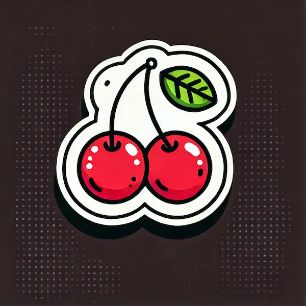 Draw cherry 1 Draw Cherry Sticker