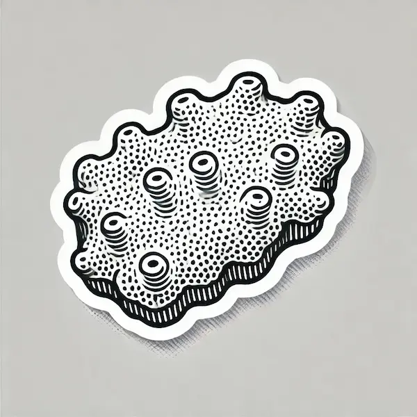 Draw freshwater sponge 1 Draw Freshwater sponge