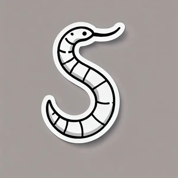Draw hookworm 1 Draw hookworm sticker