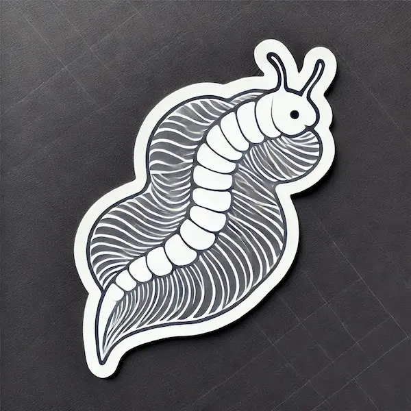 Draw larvacean 1 Draw Larvacean Sticker