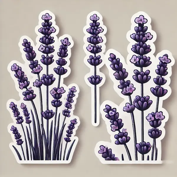 Draw lavender Draw Lavender Sticker