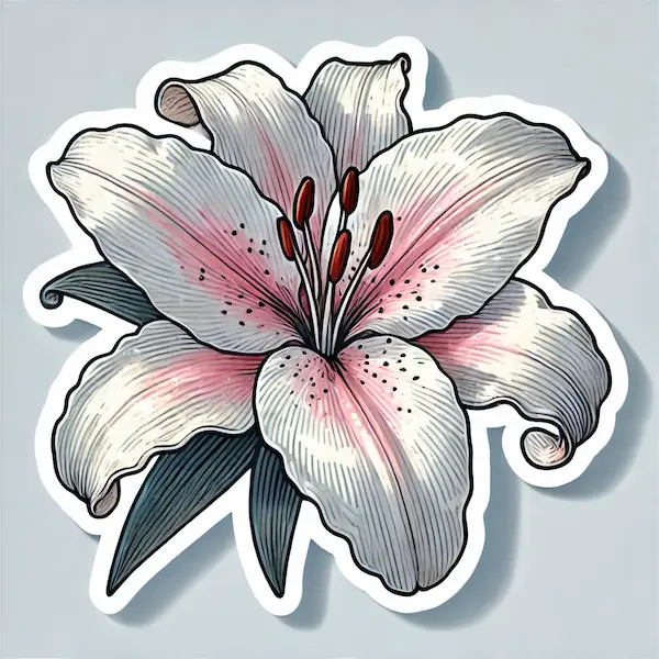 Draw lily Draw Lily Sticker
