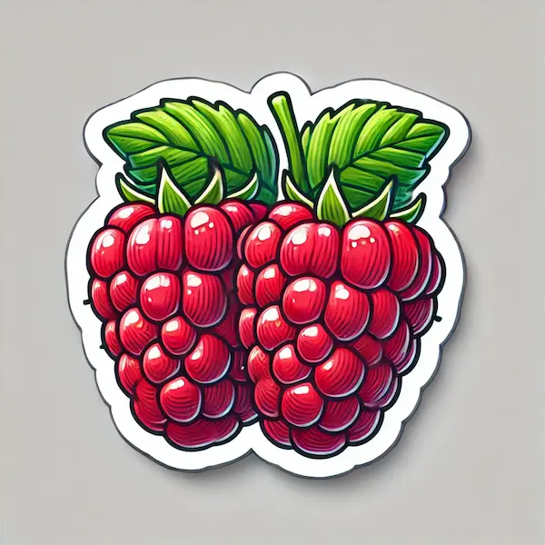 Draw raspberry 1 Draw raspberry sticker