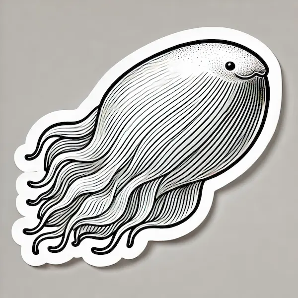 Draw salp 1 Draw Salp Sticker