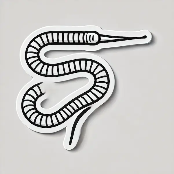 Draw whipworm 1 Draw Whipworm Sticker