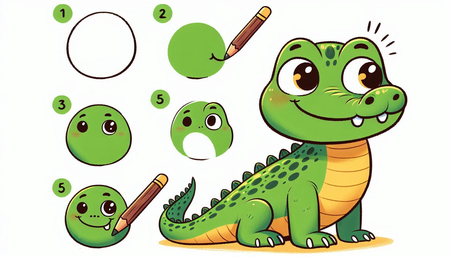 You are currently viewing How to draw Alligator