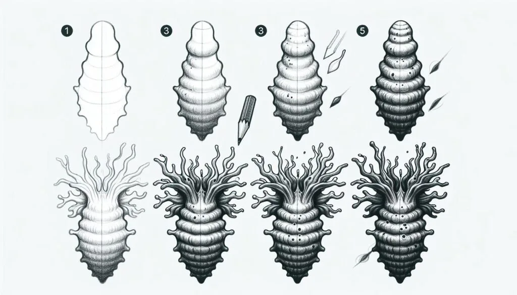 How to draw Ascidian 1 How to draw Ascidian