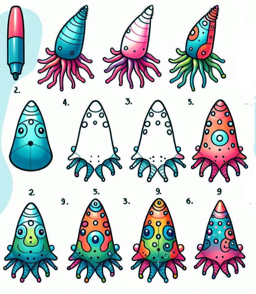 How to draw Ascidian