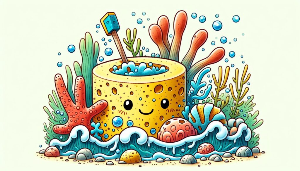 How to draw Barrel Sponge
