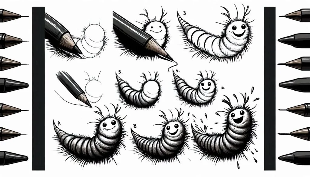 How to draw Bristleworm 2 How to draw Bristleworm