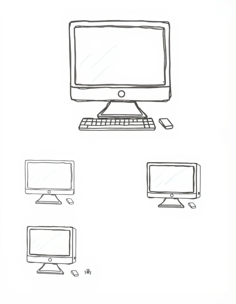 How to draw Computer How to draw Computer Trying drawing