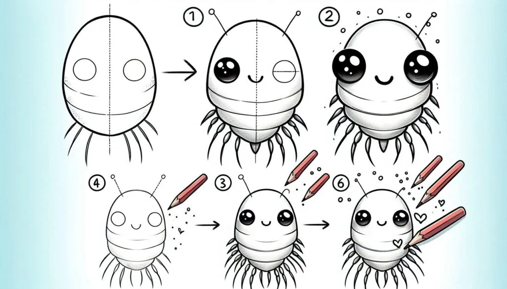 How to draw Copepod 2 How to draw Copepod