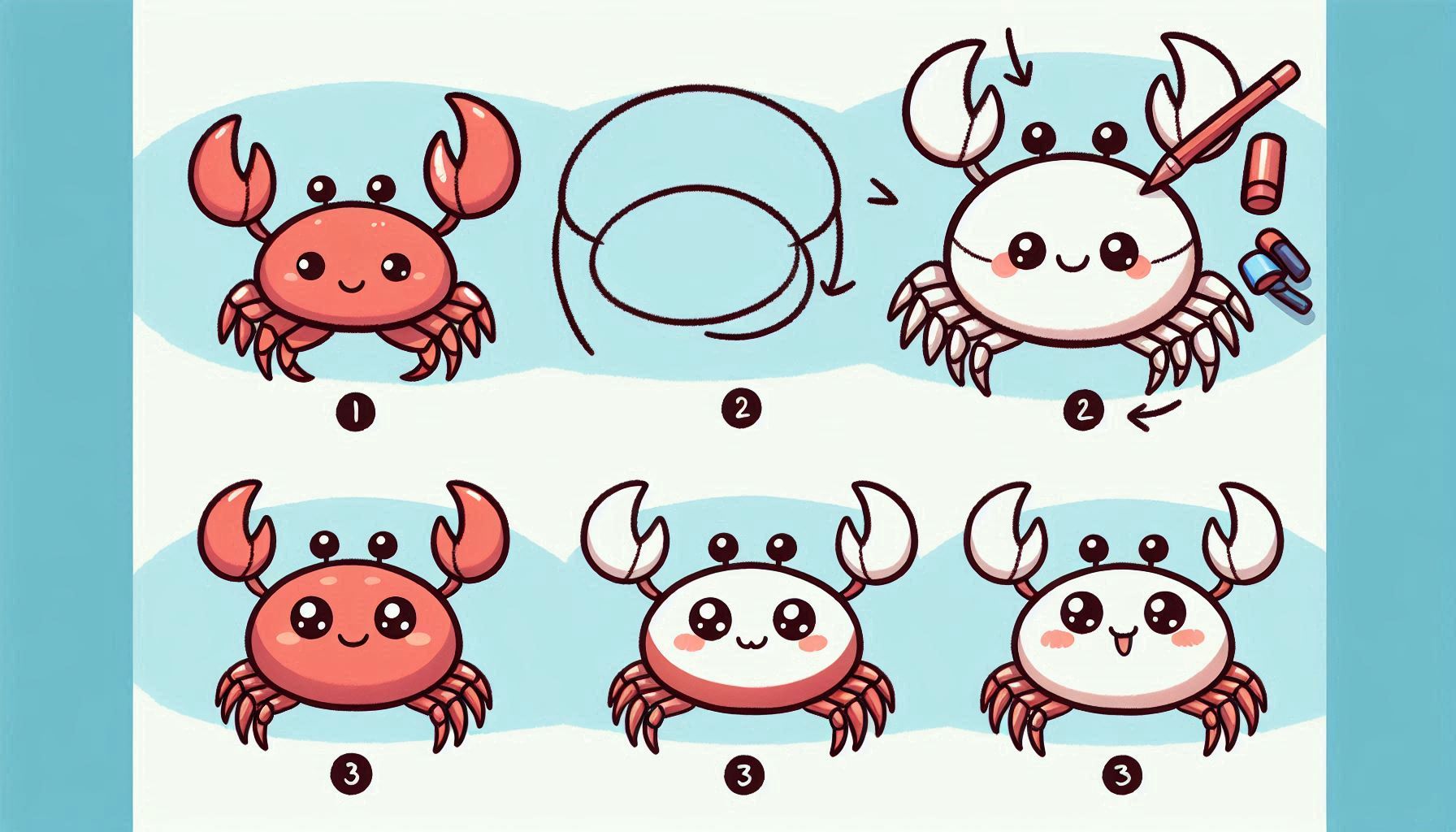 Read more about the article How to draw Crab