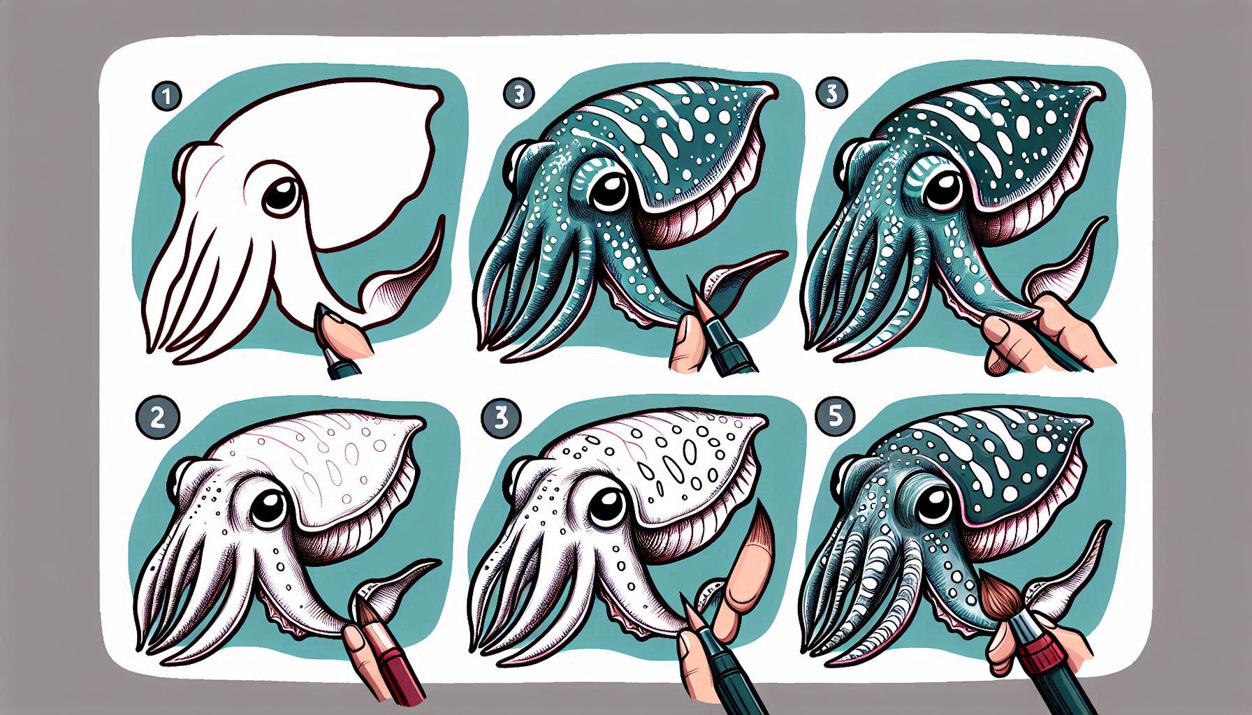 Read more about the article How to draw Cuttlefish