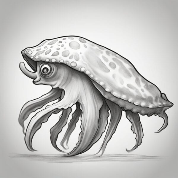 How to draw Cuttlefish - Trying drawing