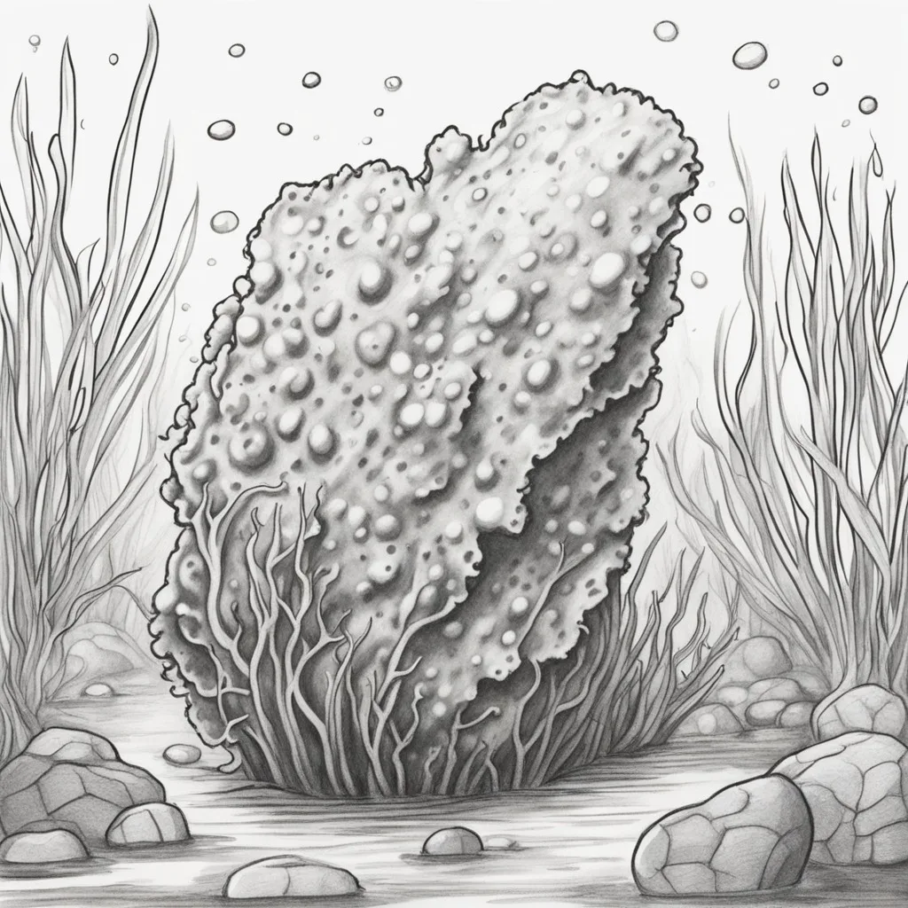 How to draw Freshwater Sponge How to draw Freshwater Sponge